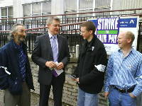 pickets with John Keggie