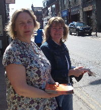 Leafletting in Turriff to stop BNP