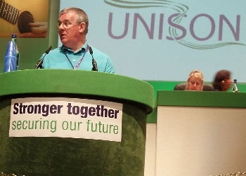 Bob Revie speaking at Conference