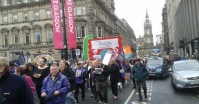 Rally for Glasgow strikers