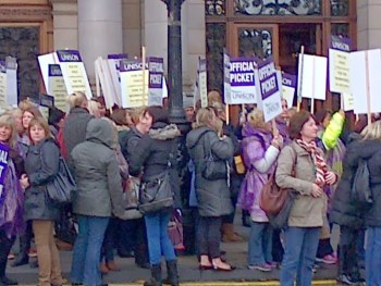 PSA action in Glasgow