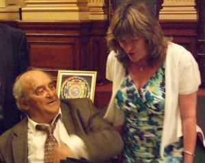 Kate Ramsden with Denis Goldberg