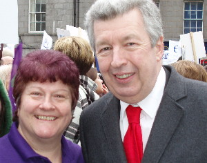 Julie Neale and Lewis Macdonald, MSP