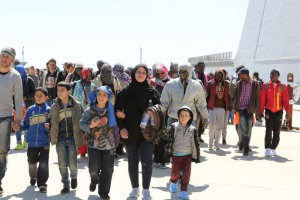Refugees fleeing war