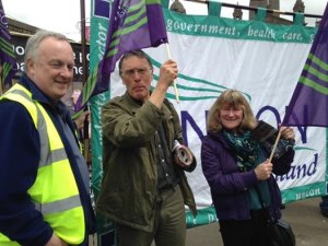 Kate Ramsden at the rally