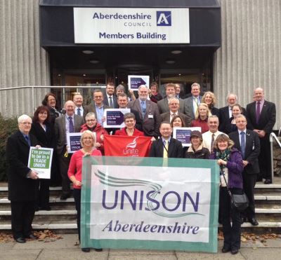 Branch with council leaders 