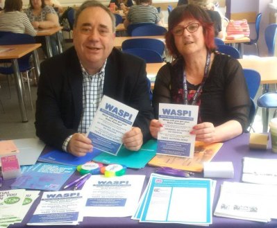 SNP's Alex Salmond with Ann Gray